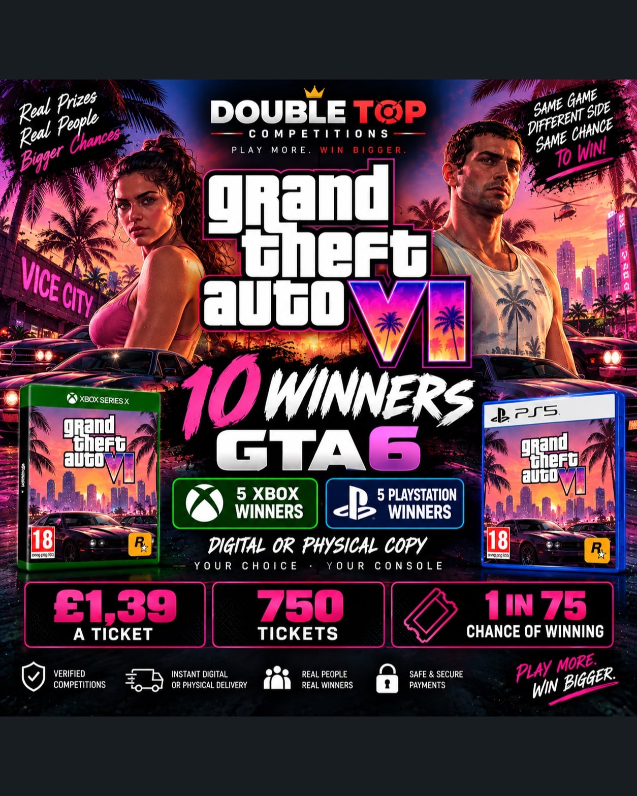 GTA 6 - 10 Winners