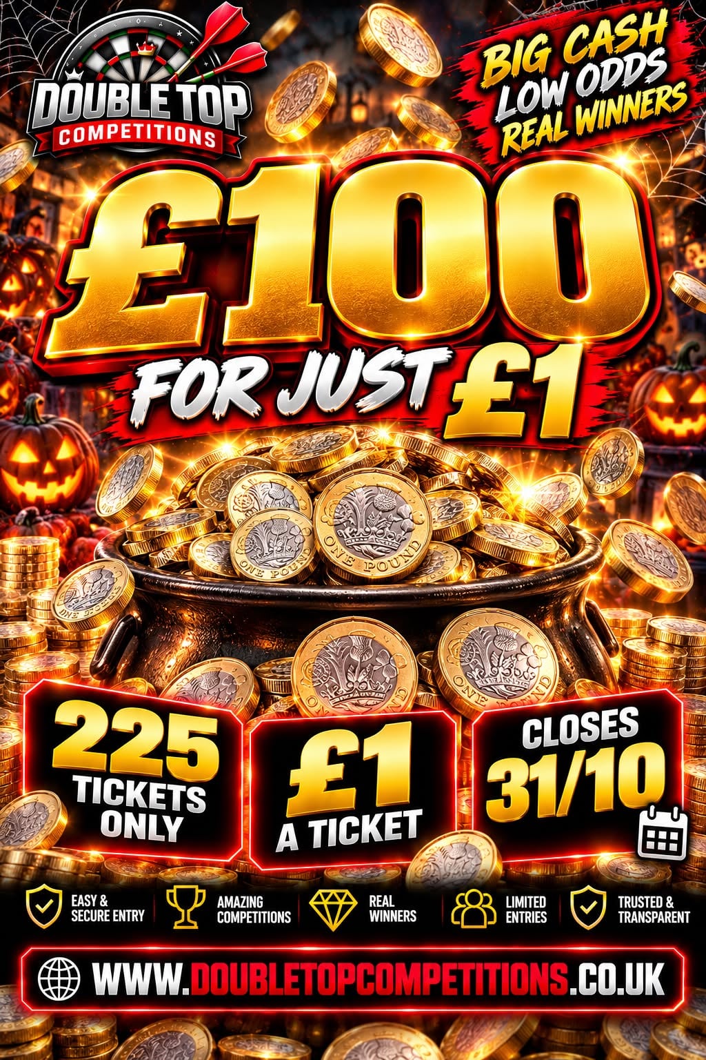 £100 for £1